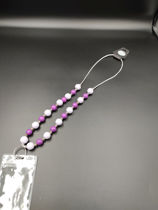 Handmade Purple and Lavender Lanyard - Product Code 1006